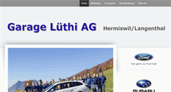 Desktop Screenshot of garageluethi.ch
